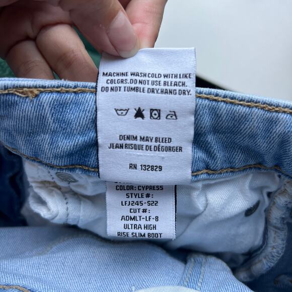 Lovers + Friends Greyson Ultra High Rise Slim Boot Jeans in Cypress Size 27 - Picture 7 of 7